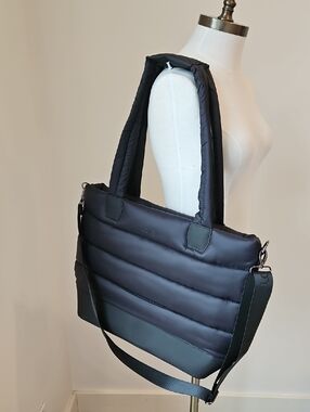 Lole Quilted Puffer Tote Bag in Black